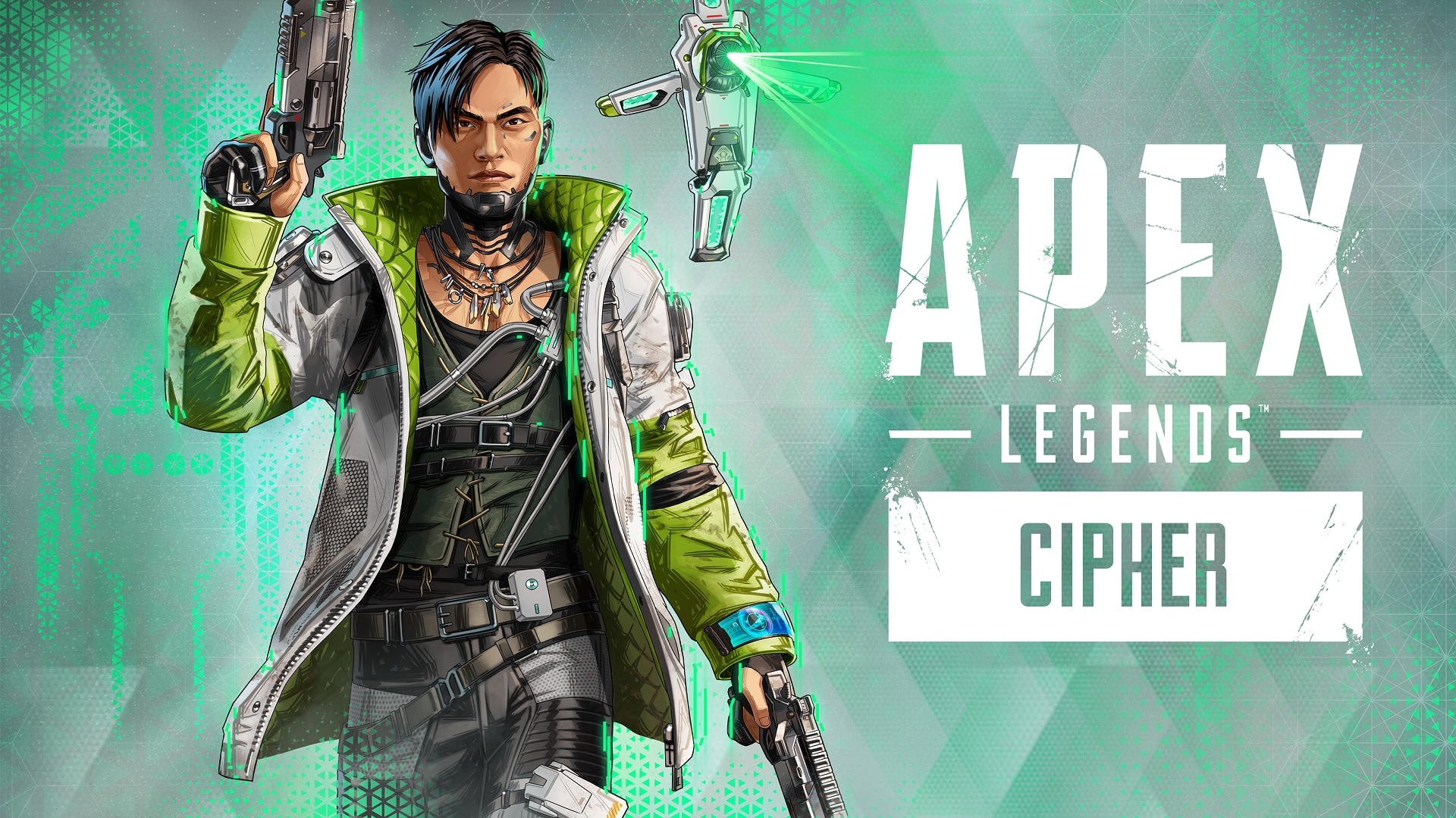 Official Apex Legends Cipher key art: Crypto with drone and the Season 31 title